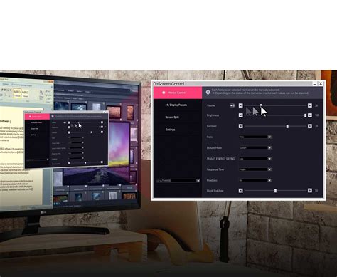 This software is compatible with LG monitors only. . Lg onscreen control